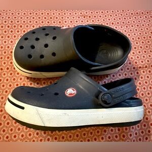 CROCS Kids Black and White Clogs